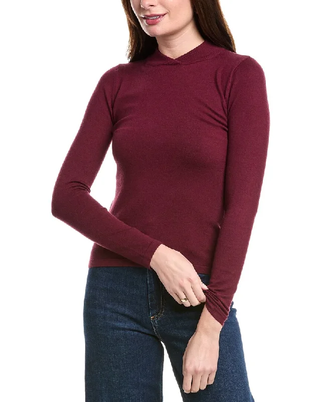 Easy Chic POINT Mandarin Neck Sweater