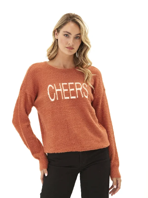Sports And Leisure Fuzzy Knit Graphic Pullover