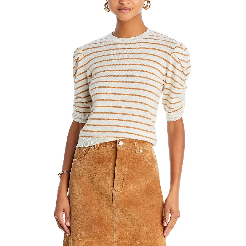Warm Chic Outfits FRAME Womens Striped Crewneck Pullover Sweater