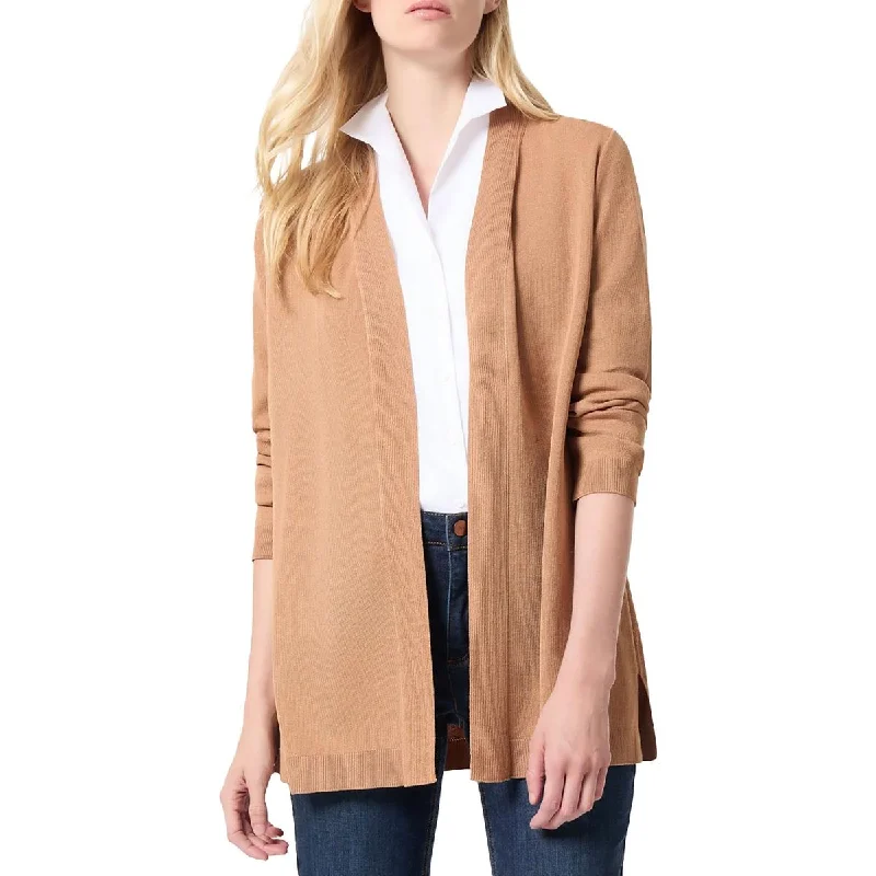 Jones New York Womens   Open Front Three Quarter Sleeve Cardigan Sweater