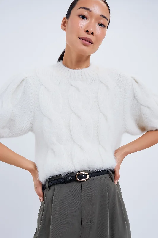 Soft Feel Ivory Brittany Sweater