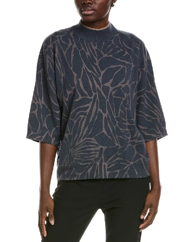 Short Design Brunello Cucinelli Wool, Cashmere & Silk-Blend Sweater