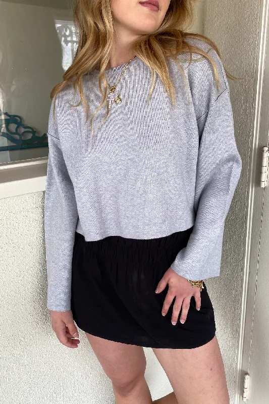 Ultra-lightweight Seamed Knit Sweater