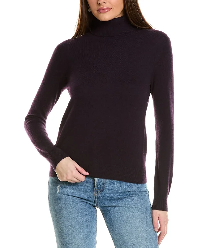 Comfy Chic Wear Amicale Cashmere Basic Turtleneck Cashmere Sweater