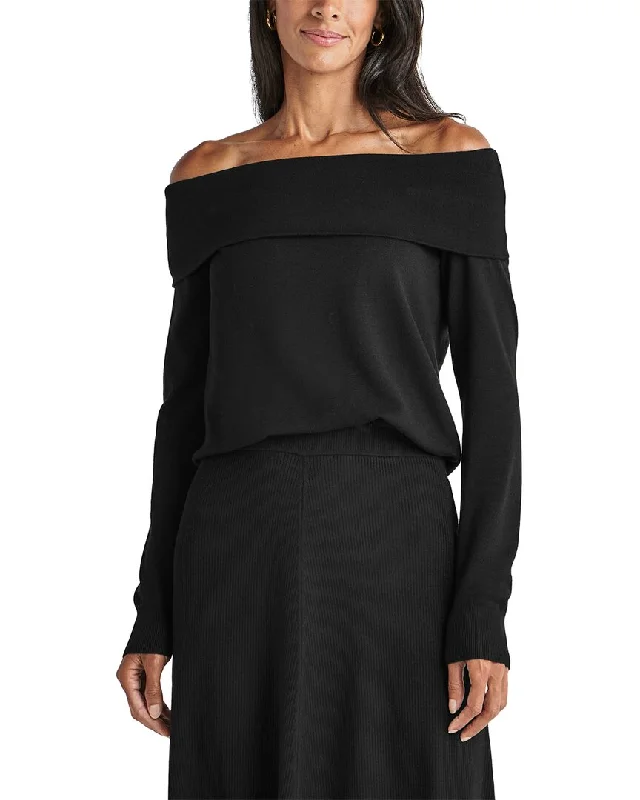 Playful Style Splendid X Cn Off Shoulder Sweater