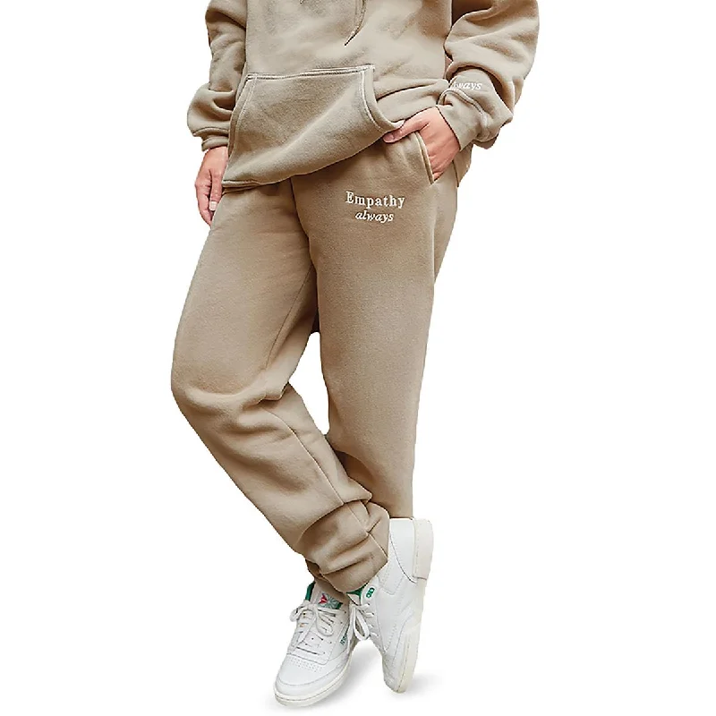 Warm Chic Outfits The Mayfair Group Womens Embroidred Elastic Waist Jogger Pants