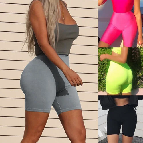 End Of The Year Women High Waist Fitness Sports Biker Shorts Summer Jogging Beach Athletic Casual Skinny Soft Elastic Stretchy Solid Shorts End Of The Year Women High Waist Fitness Sports Biker Shorts Summer Jogging Beach Athletic Casual Skinny Soft Elastic Stretchy Solid Shorts
