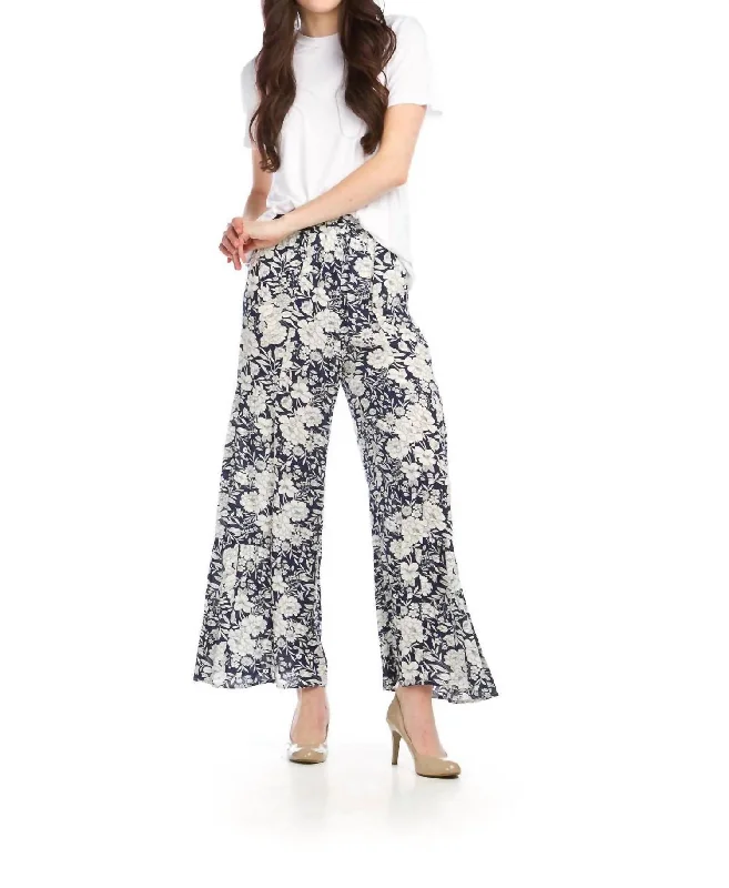 Cozy Fit Sonya Wide Leg Pants In Black