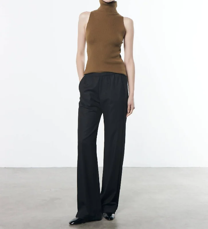 Fresh And Capable Pinstripe Everywhere Pant In Black Pinstripe