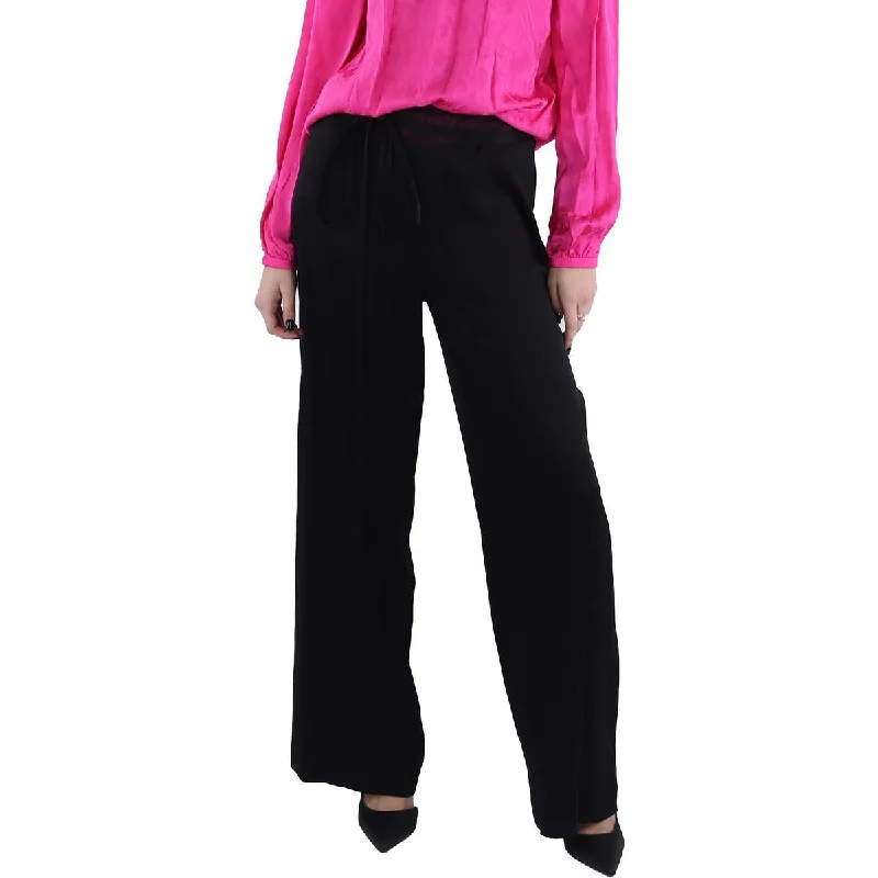 Celebrity Style Jason Wu Womens High Rise Lace Trim Wide Leg Pants