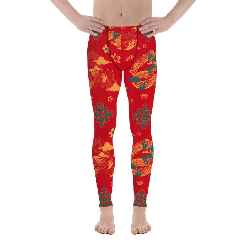 Fashion Expert Chinese Dragon Men's Leggings