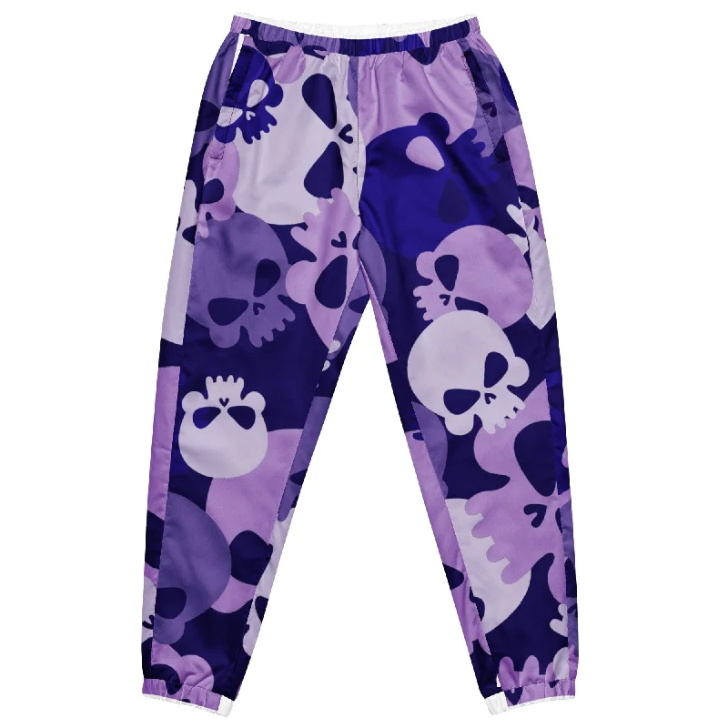 New Products Women's Skull Purple Camo Track Pants