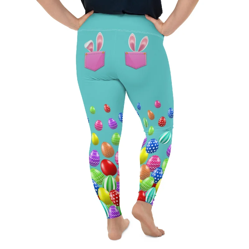 Casual Elegance Pocket Bunny Plus Size Leggings