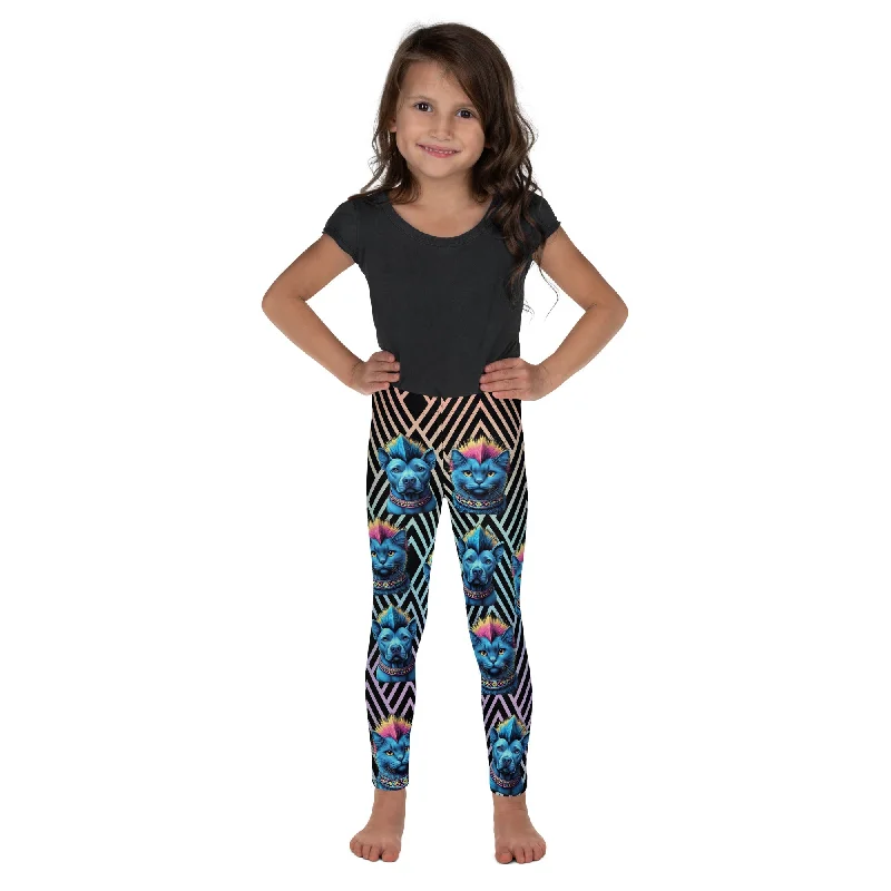 Classic Style Mohawk Cats & Dogs Kid's Leggings