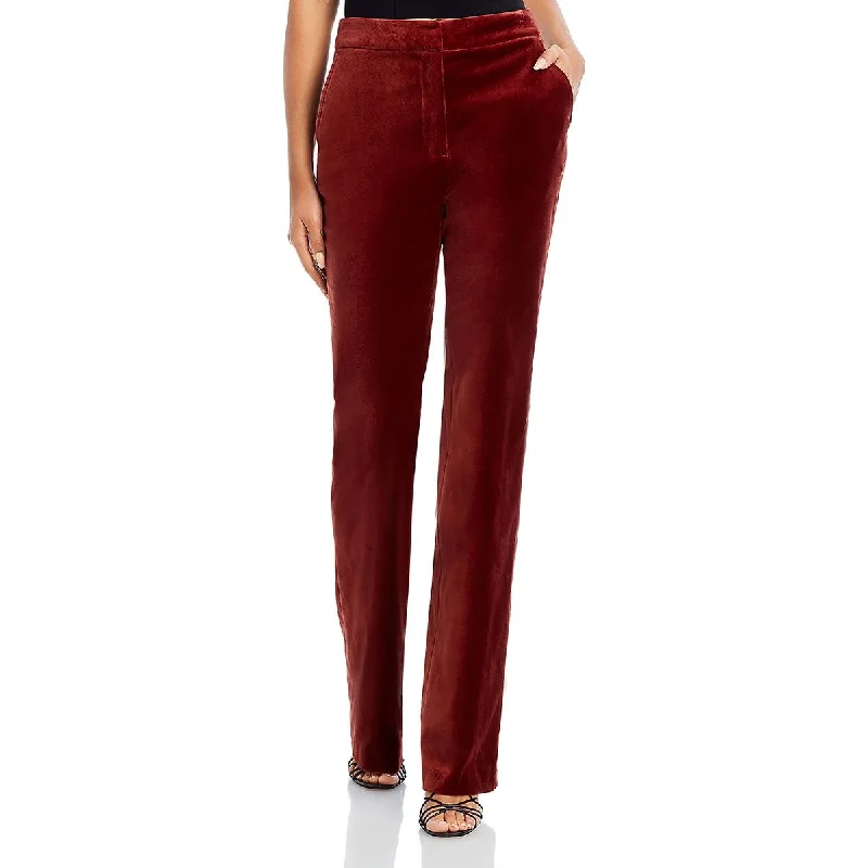 Cozy Street Style Derek Lam 10 Crosby Womens Velvet Flared Leg Flared Pants