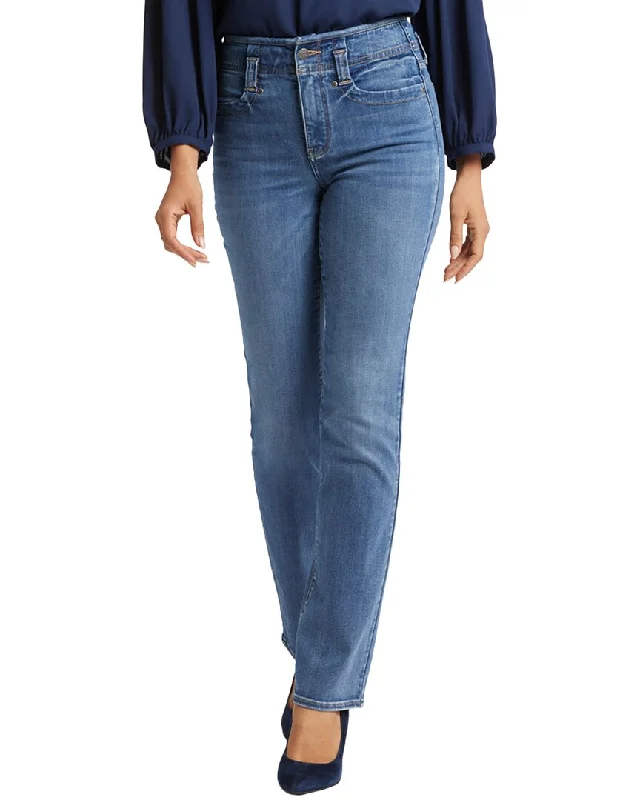 Knowledge And Elegance NYDJ Marilyn Clear Brook Straight Leg Jean