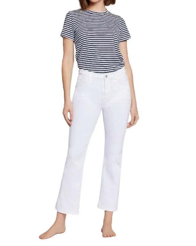 Minimal Classic Boulevard Bootcut Jean In Optic White