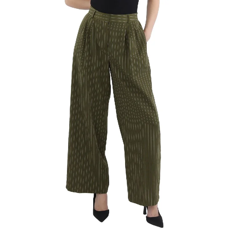 Elegant Style Tahari ASL Womens Pleated Business Wide Leg Pants