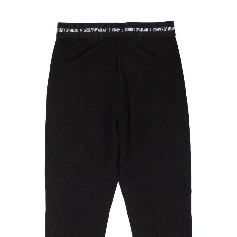 Playful Style Marcelo Burlon County Lycra Leggings - Black