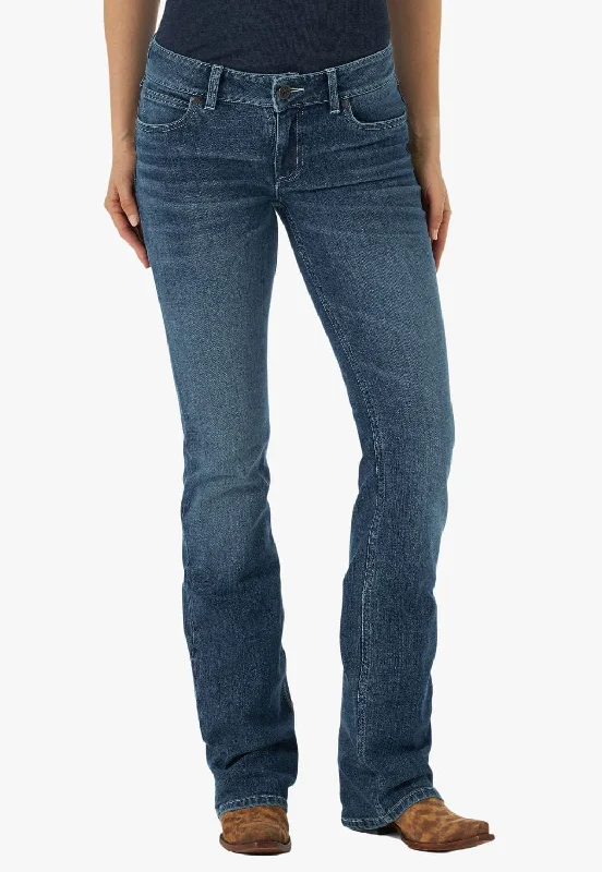 Casual Fit Wrangler Womens Mid-Rise Mae Bootcut Jean
