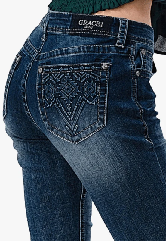 Lounge Chic Grace In LA Womens Aztec 3D Jean