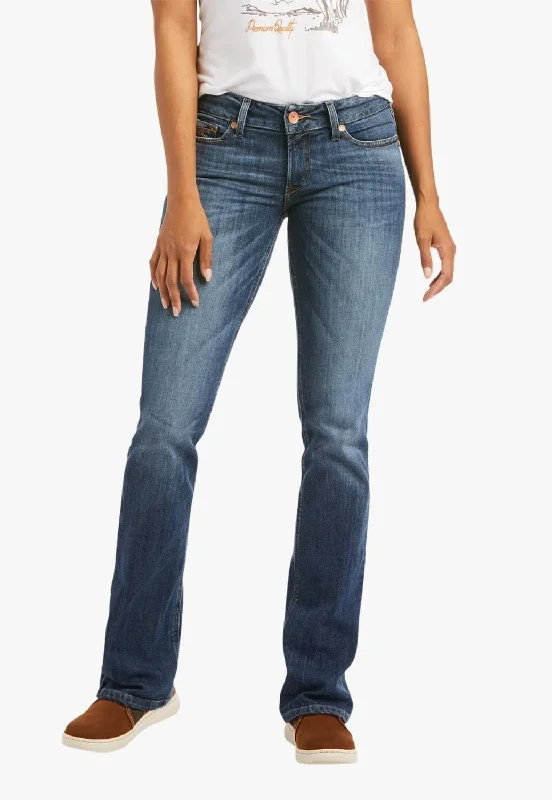 Everyday Outfits Aiat Womens REAL Mid Rise Straight Leg Jean