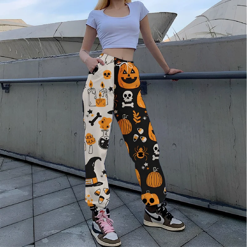 Everyday Chic Printed Loose Tappered Sports Pants Fashion