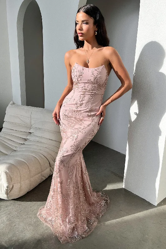 Design Must-have Ardell Maxi Dress - Pink Glitter