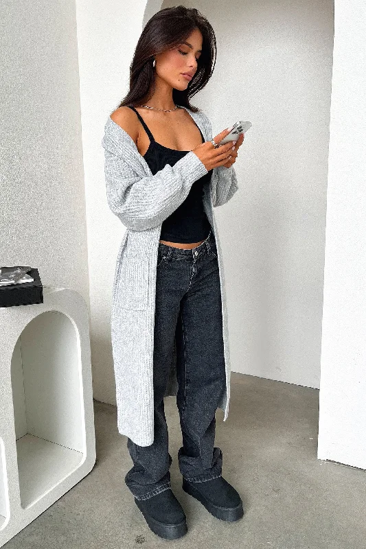 Comfortable Chic Arina Cardigan - Grey
