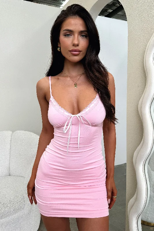 Classic Comfort Jaylah Dress - Baby Pink