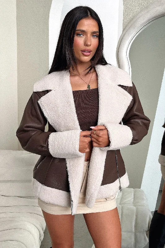 Relaxed And Casual Kobie Jacket - Brown