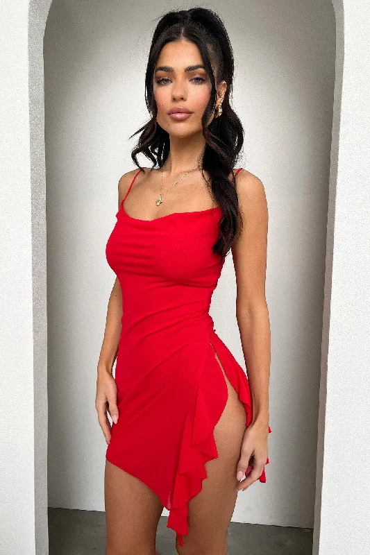 Lounge Chic Mariella Dress - Red
