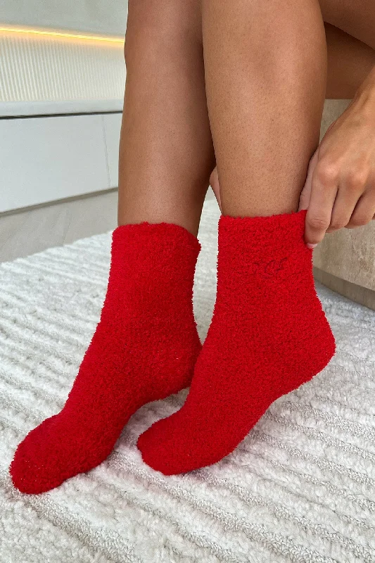 Fashion Must-have Natalie Socks - Red