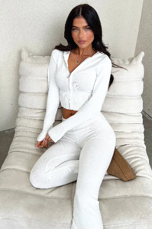 Fashion Classic Nicki Knit Zip-Up - Cream