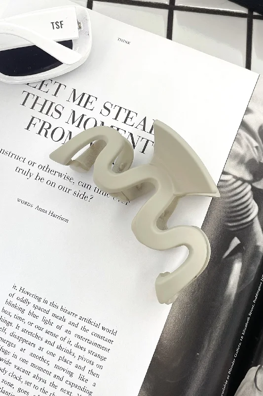 British Style Rem Claw Clip - Grey
