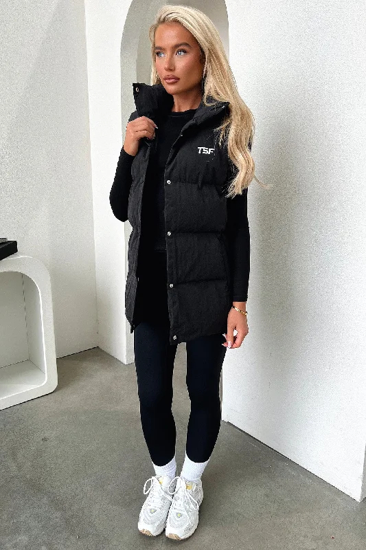 Weekend Wear Sabre Puffer Vest - Black