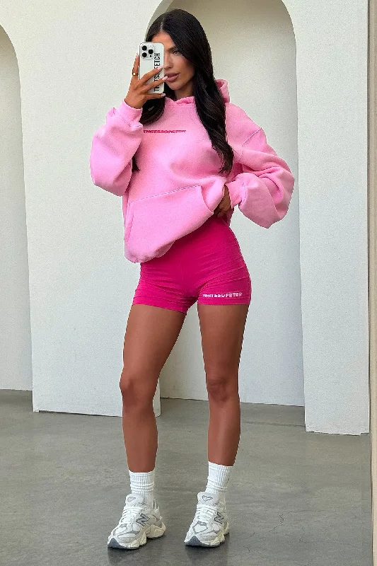 Cozy Vibes Series 3 Bike Shorts - Hot Pink