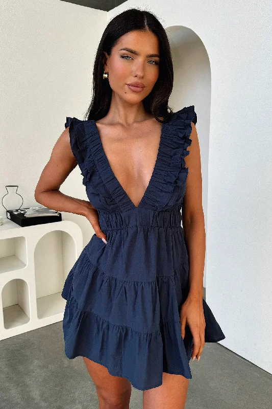 Comfortable Fitwear Shaylee Dress - Navy