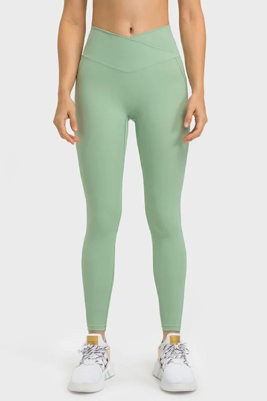 Fresh Wear V-Waist Yoga Leggings with Pockets