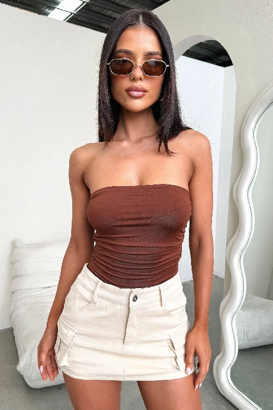 Street Charm Valora Bodysuit - Brown