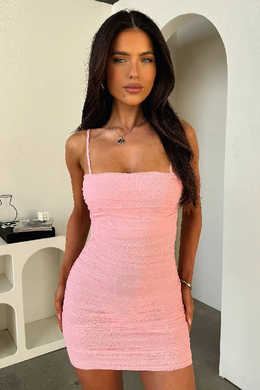 Fashionable Ease Zena Dress - Blush