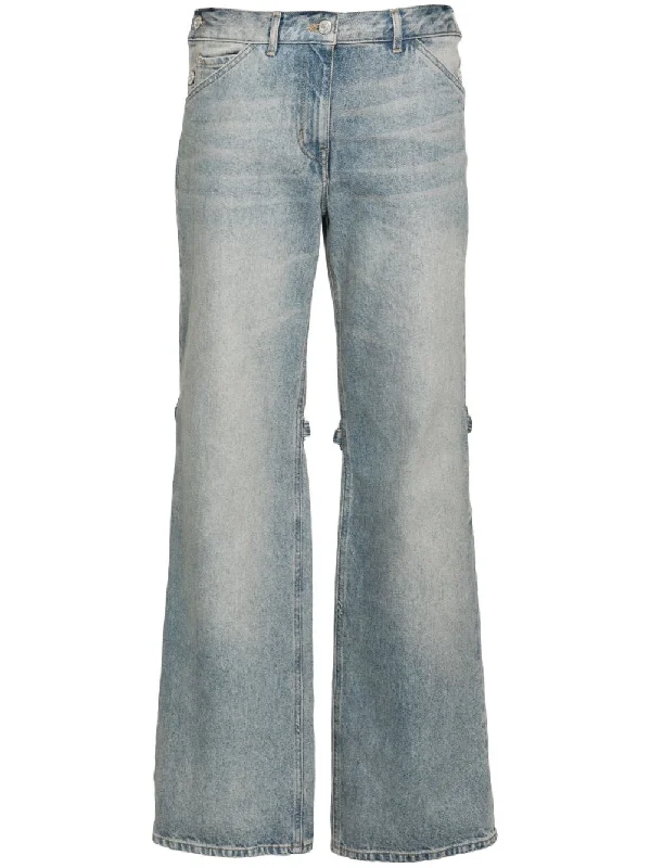 Romantic And Fresh Courreges Pre Women's Jeans Clear blue