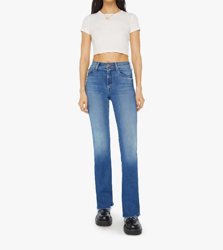 Fashionable And Fashionable Cruiser Sneak Fray Flare Leg Jeans In Hike, Hike Baby