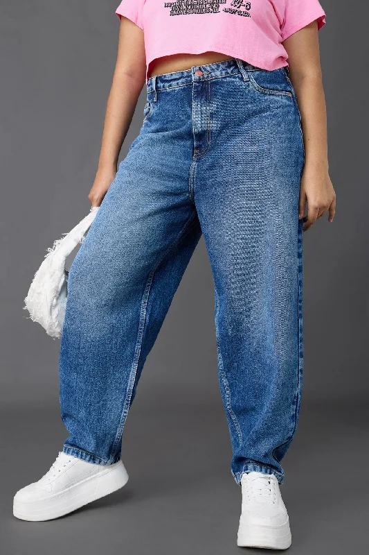 Noble Temperament Curve Classic Slouchy Jeans
