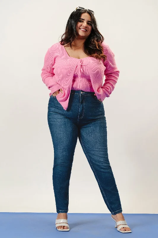 High Street Series Curve Rich Indigo Skinny Curve Jeans