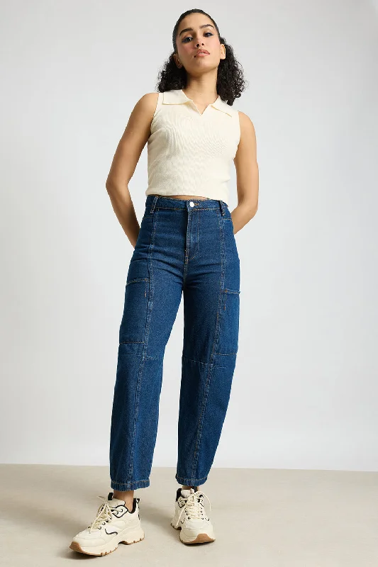 Simple Design Urban Edge Baggy Jeans