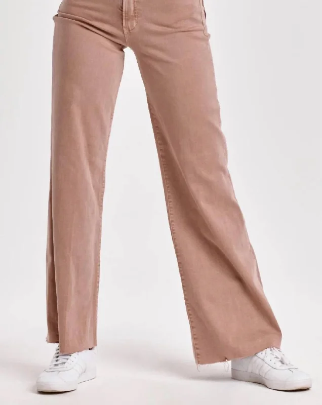 Sports And Leisure Fiona Super High Rise Wide Leg Jeans In Brown