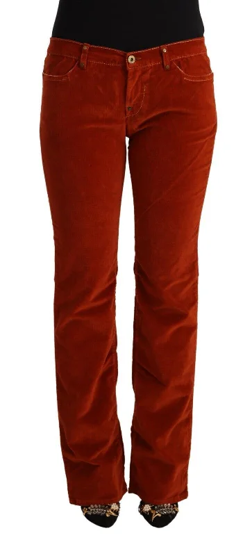 Modernism GF Ferre  Cotton Low Waist Straight Casual Women's Jeans