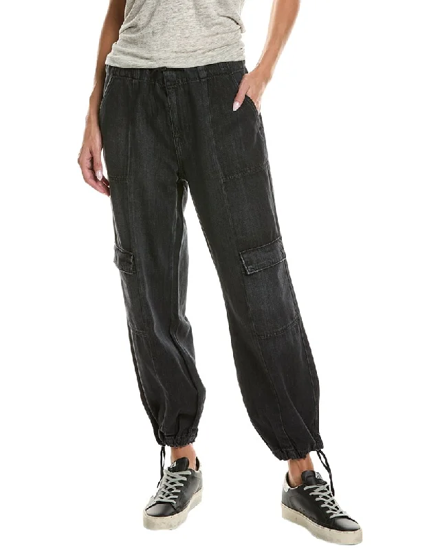 Comfortable Sweaters HUDSON Jeans Black Drawstring Parachute Jean