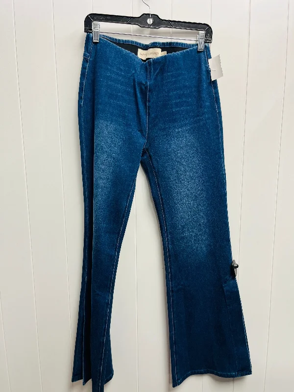 Celebrity Style Jeans Boot Cut By Soft Surroundings In Blue Denim, Size: S